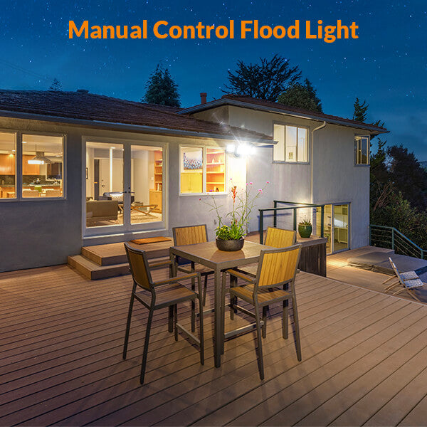 manual override flood lights