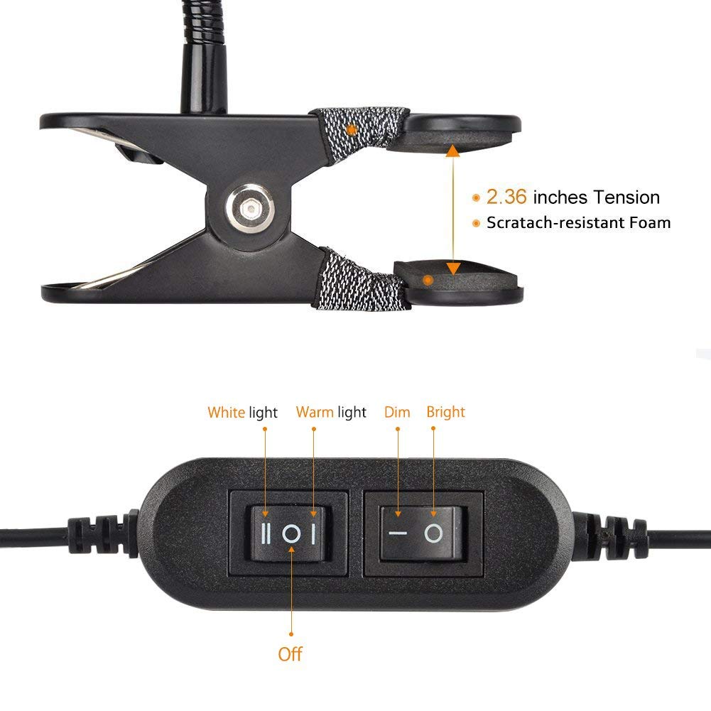 lepower led clip on light