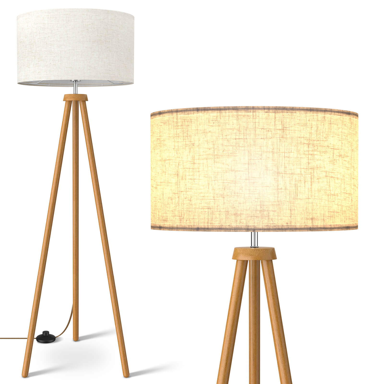 lepower wooden floor lamp instructions