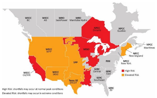 Highest risk factors for electrical interruptions