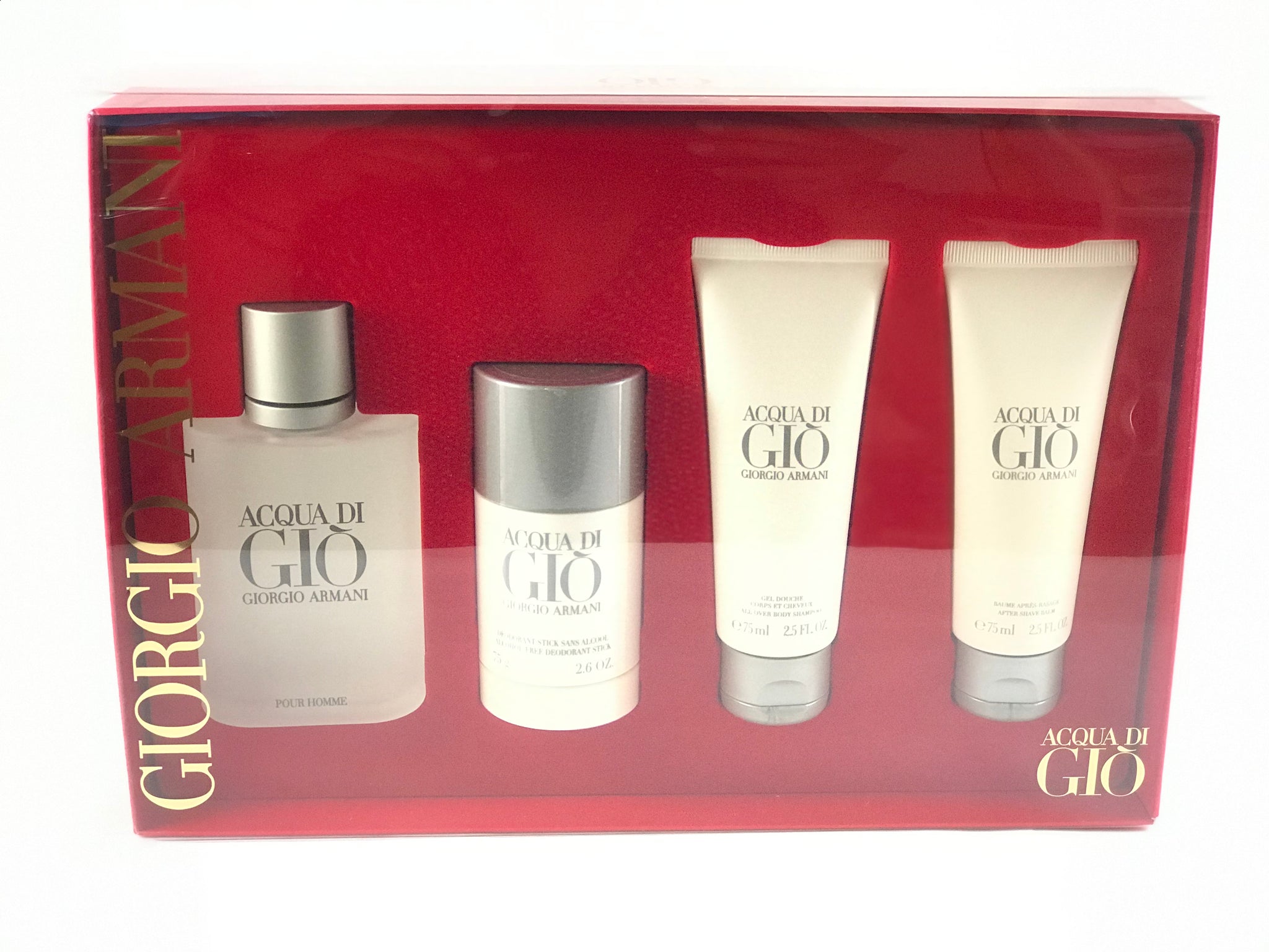 Acqua Di Gio 4pcs gift set by Giorgio Armani edt.  – always special  perfumes & gifts