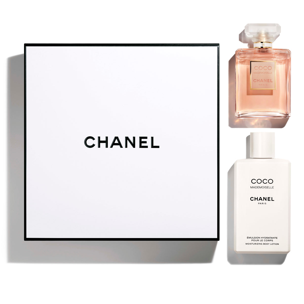 Coco Mademoiselle Chanel Body Lotion Set 2 pcs Eau de Parfum 3.4oz, fo ...