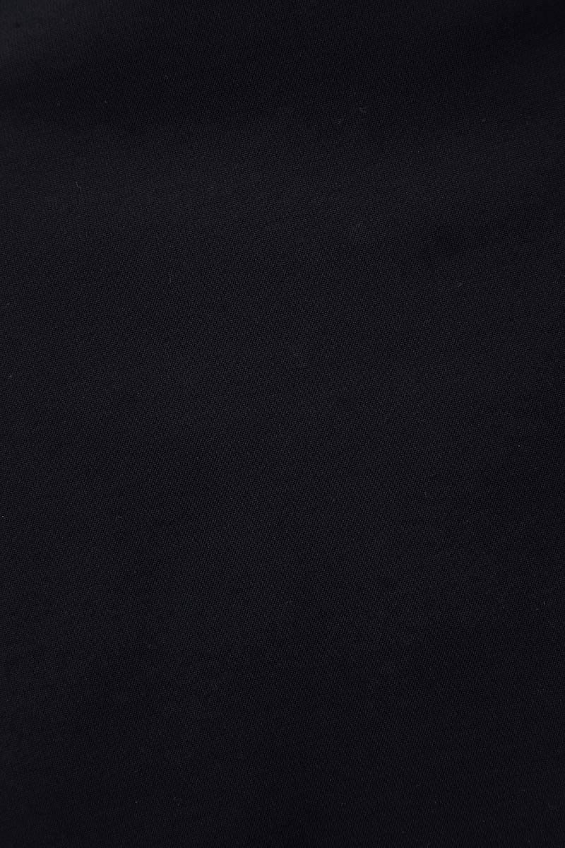 [アウトレット・US0サイズのみ]ノラガードナーNora Gardnerポンチ素材七分袖無地ワンピース（ドレス）/黒