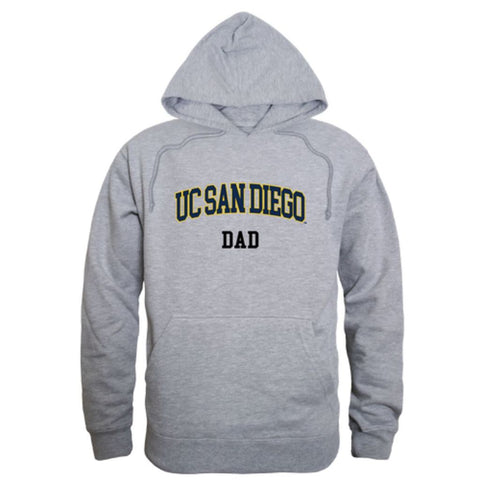 UCSD University of California San Diego Tritons Dad Fleece Hoodie Sweatshirts Heather Grey