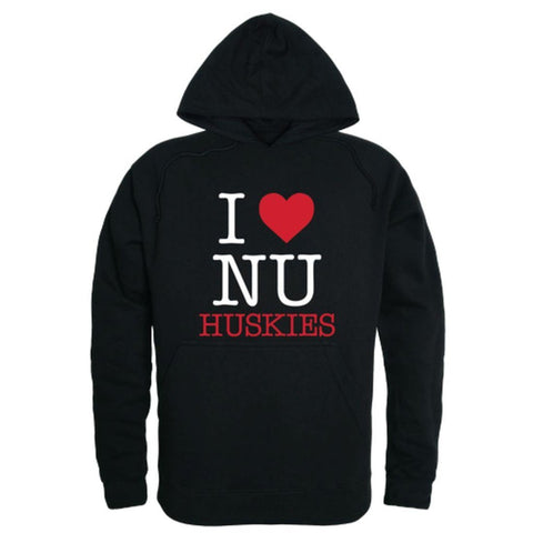 I Love Northeastern University Huskies Hoodie Sweatshirt