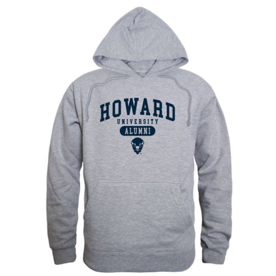 Howard University Bison Alumni Fleece Hoodie Sweatshirts Heather Grey