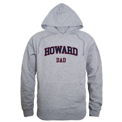 Howard University Bison Dad Fleece Hoodie Sweatshirts Heather Grey