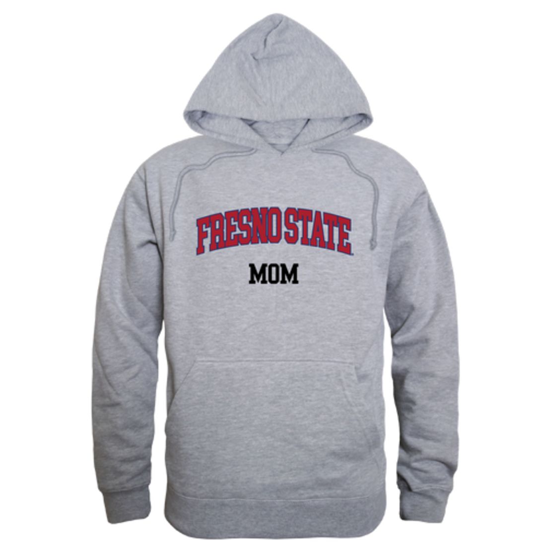 Fresno State University Bulldogs Mom Fleece Hoodie Sweatshirts Heather Grey