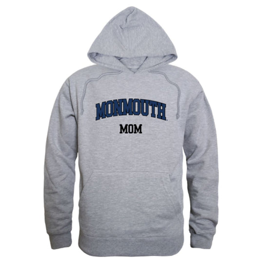 Monmouth University Hawks Mom Fleece Hoodie Sweatshirts Heather Grey-Campus-Wardrobe