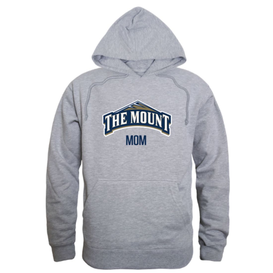 Mount St Marys University Mountaineers Mountaineers Mountaineers Mom Fleece Hoodie Sweatshirts Heather Grey