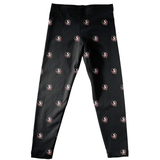 Central Florida Print Black Leggings