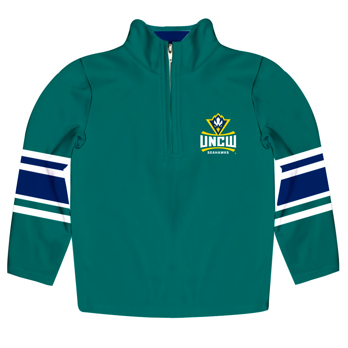 UNC Wilmington Seahawks UNCW Game Day Solid Teal Quarter Zip Pullover