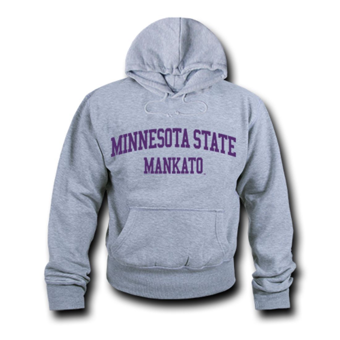 MNSU Minnesota State University Mankato Game Day Hoodie Sweatshirt Heather Grey