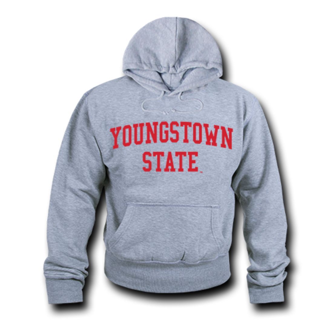 YSU Youngstown State University Game Day Hoodie Sweatshirt Heather Grey