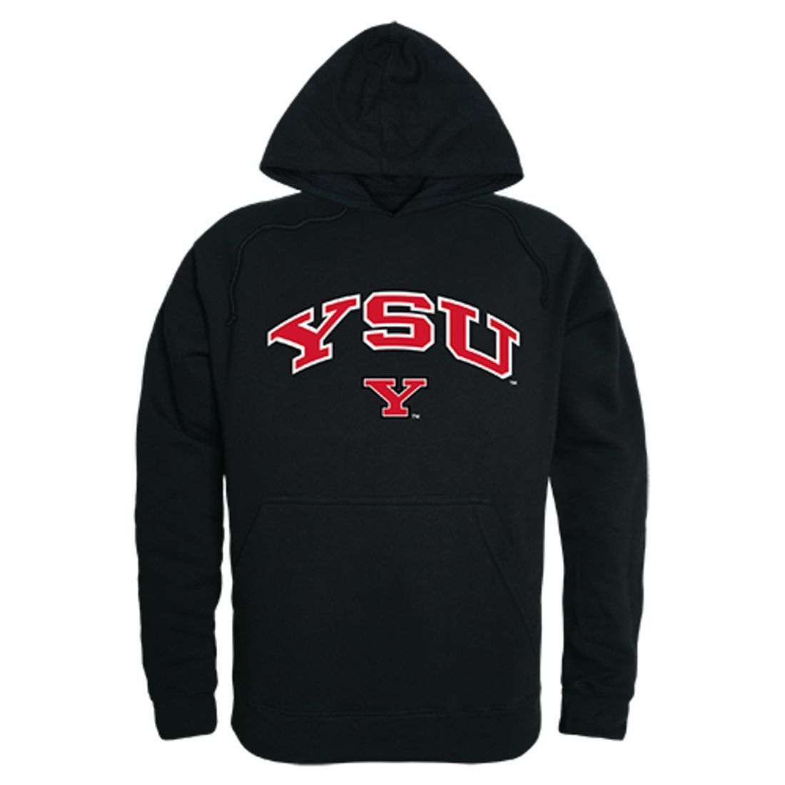 Youngstown State University Penguins Campus Hoodie Sweatshirt Black