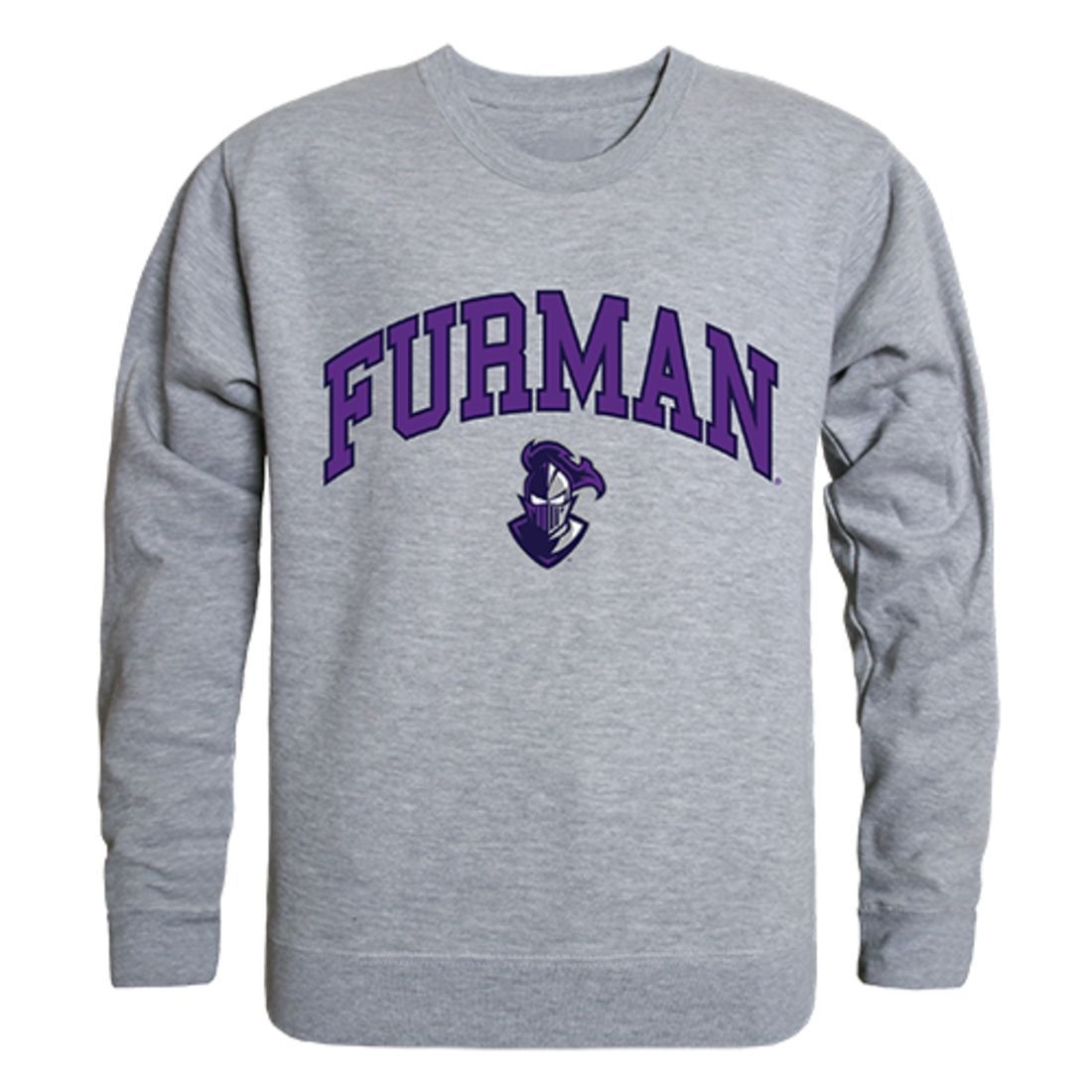 Furman University Campus Crewneck Pullover Sweatshirt Sweater Heather Grey