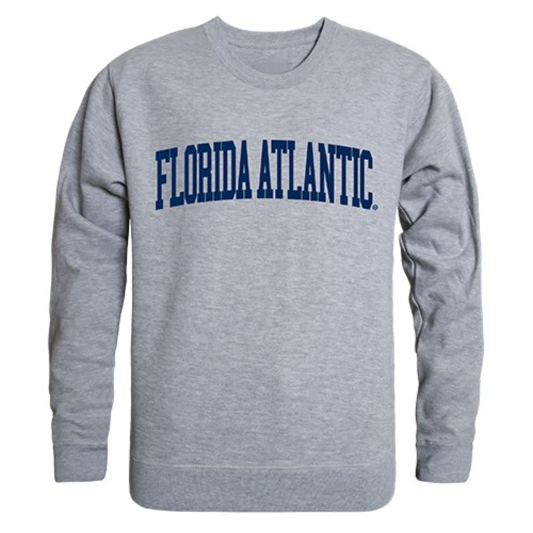 FAU Florida Atlantic University Game Day Crewneck Pullover Sweatshirt Sweater Heather Grey