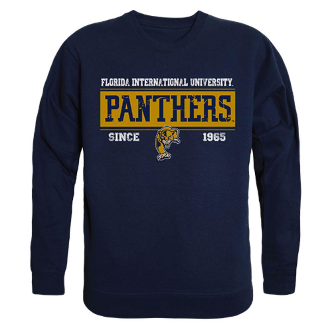 FIU Florida International University Panthers Established Crewneck Pullover Sweatshirt Sweater Navy