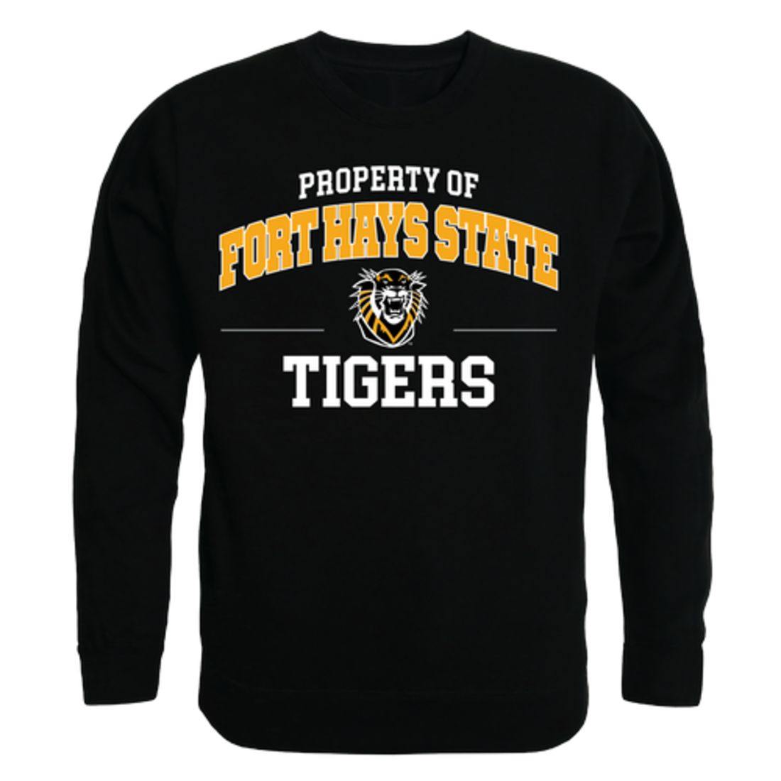 FHSU Fort Hays State University Tigers Property Crewneck Pullover Sweatshirt Sweater Black