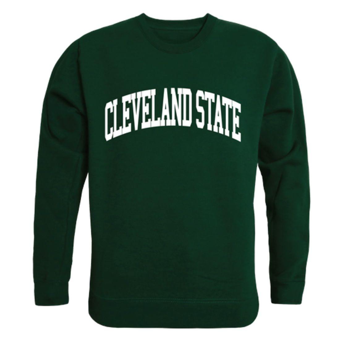 CSU Cleveland State University Vikings Arch Crewneck Pullover Sweatshirt Sweater Forest