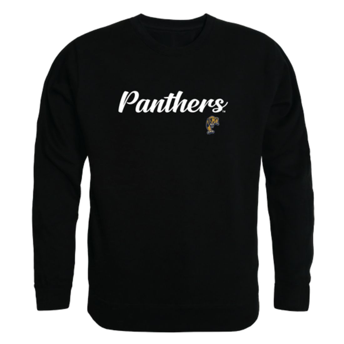 FIU Florida International University Panthers Script Crewneck Pullover Sweatshirt Sweater Black