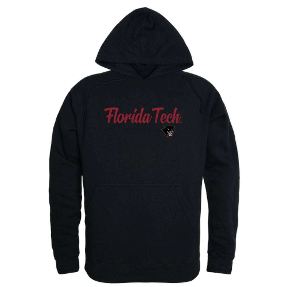 FIorida Institute of Technology Panthers Mens Script Hoodie Sweatshirt Black