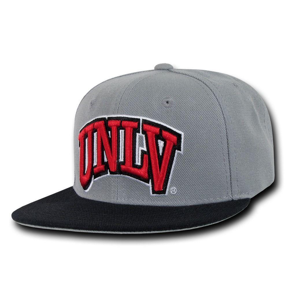 NCAA Unlv University Nevada Las Vegas Snapback Baseball Caps Hat Grey ...