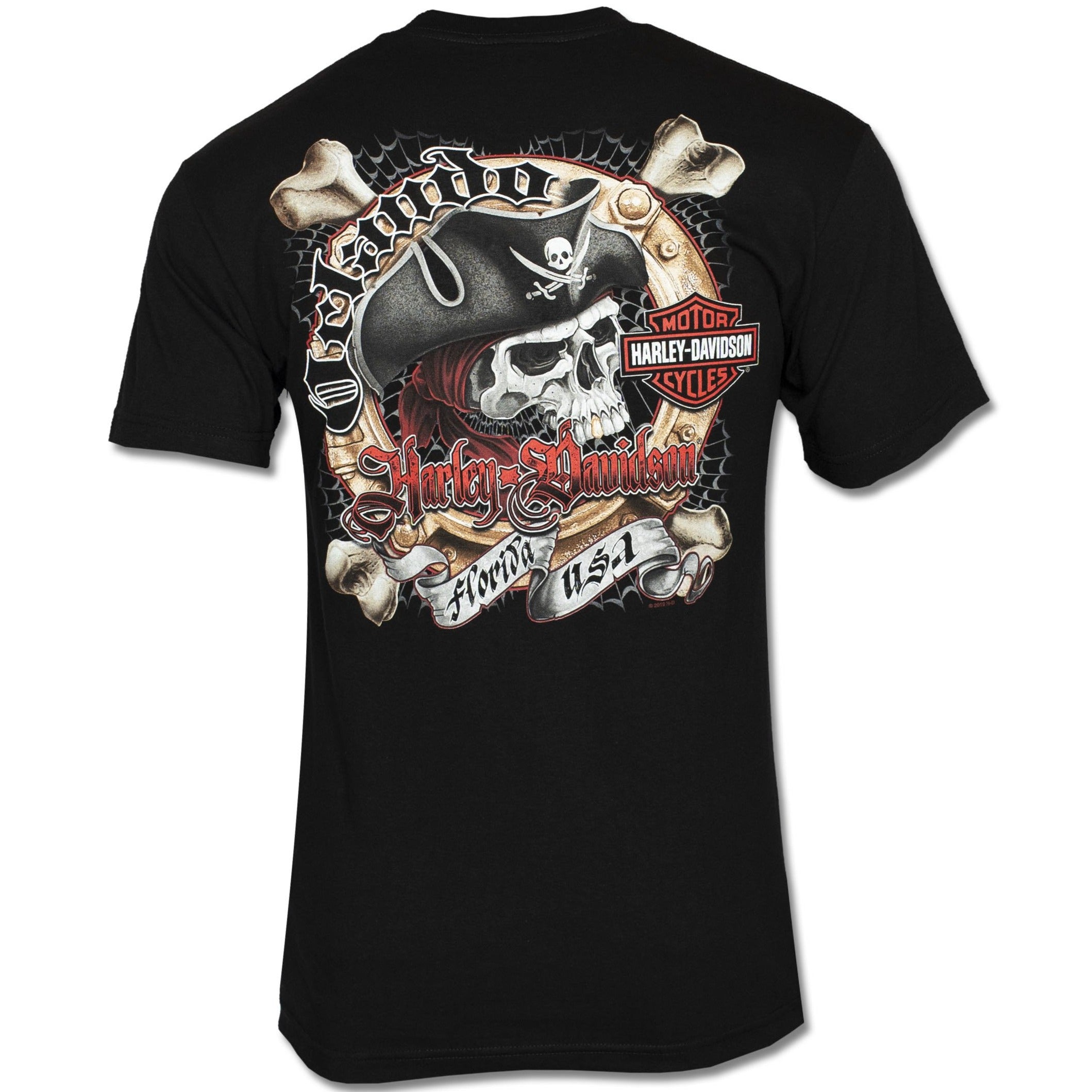 Orlando Chrome Pirate T-Shirt Black – Orlando Harley-Davidson ...