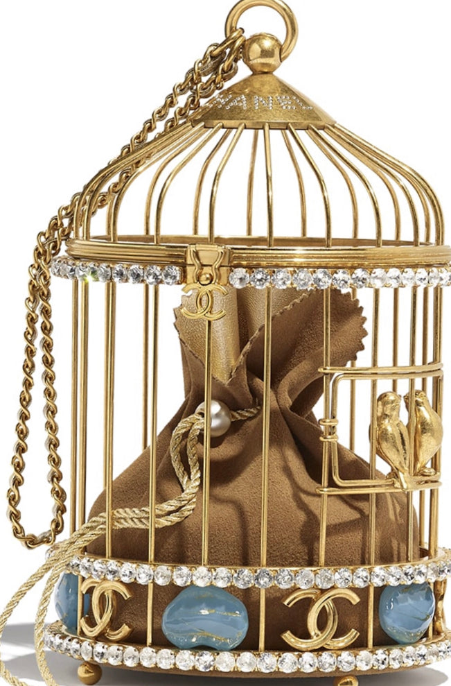 chanel bird cage purse