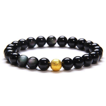 bracelet perle noire femme tendance