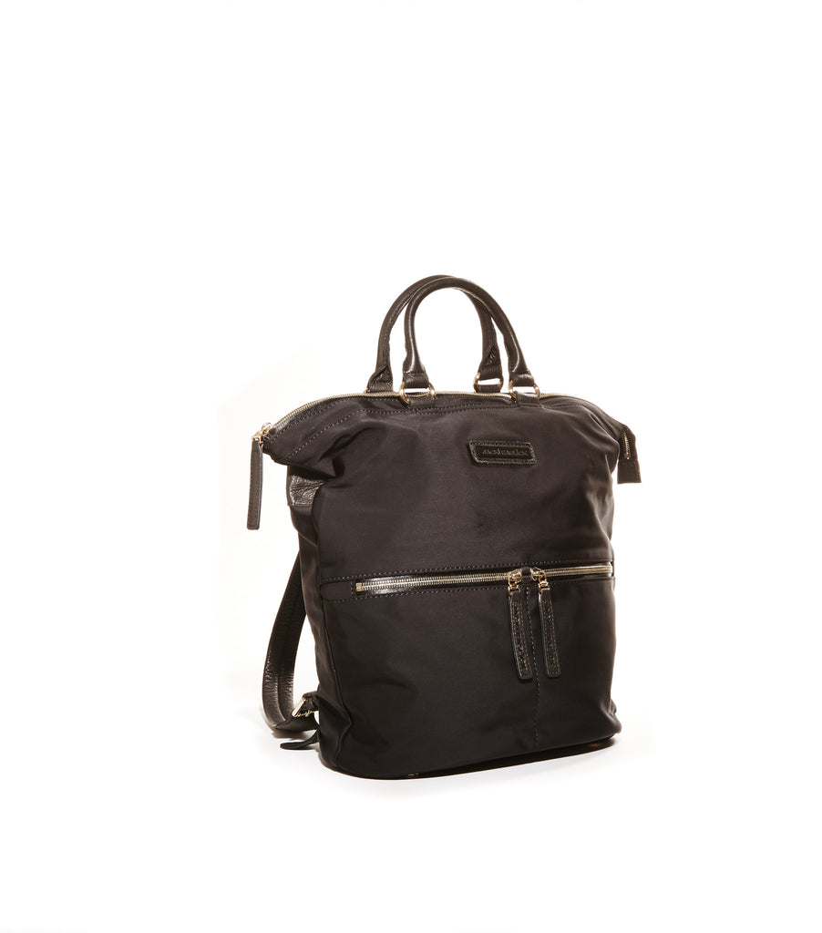 JackiEaslick - Black nylon backpack