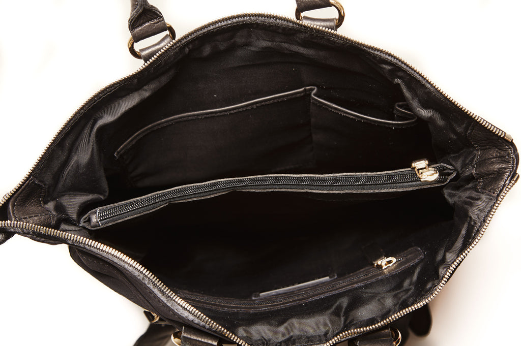 Jacki Easlick Black nylon backpack | JackiEaslick
