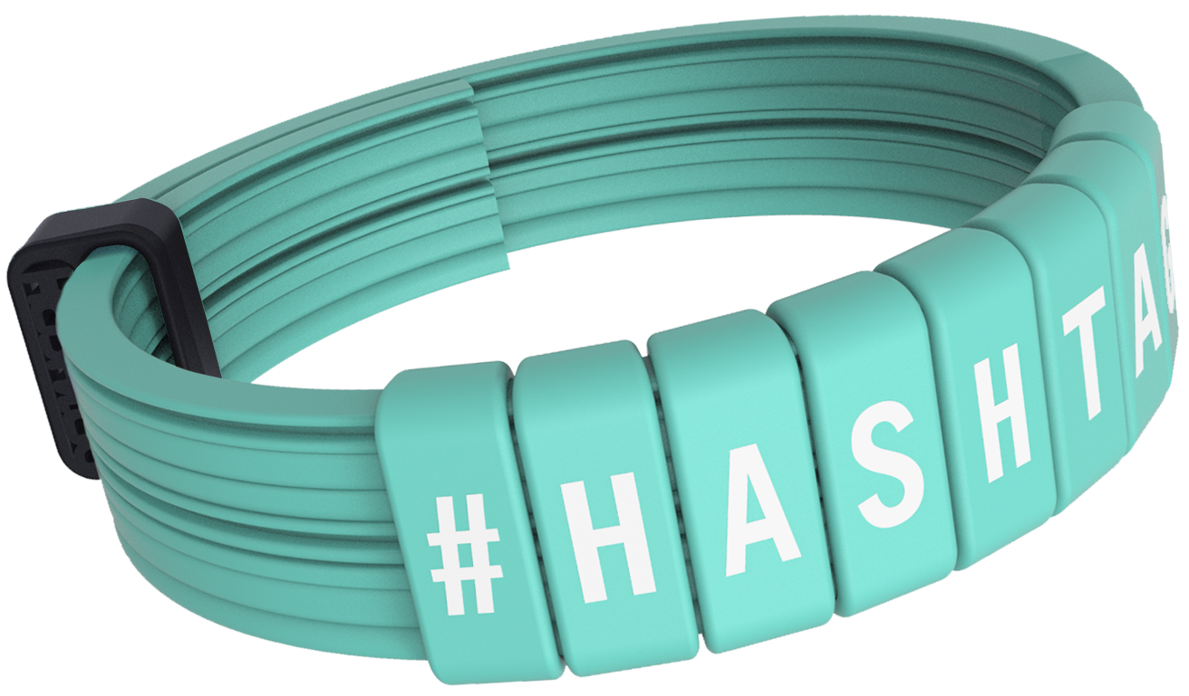 Reproducir Devastar pestaña Pulsera Personalizable Blue Ocean - Hashtag Bracelets ®