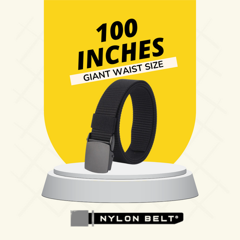 The Oversize Nylon Belt Up to 100 Inches