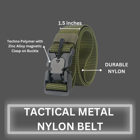 The Tactical Metal Nylon Belt