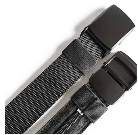 Anti-Theft Nylon Belt with Hidden Pocket