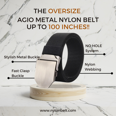 The Oversize Agio Metal Nylon Belt