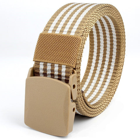 TSA Friendly Series - Casual Striped Nylon Belt