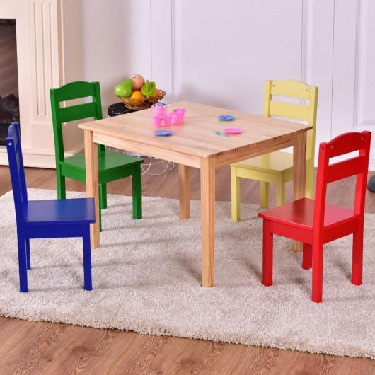 kids wooden table chairs