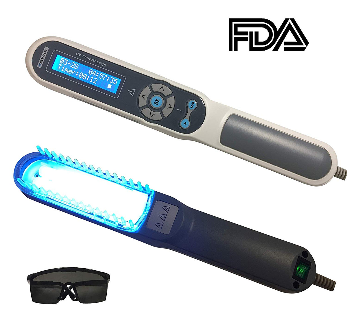 Fda Approved Hand Held Uv Phototherapy Light Therapy For Skin Disorder