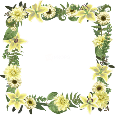 Floral Frame Overlay – Yo! Props Digital