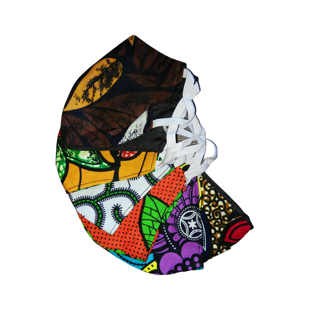 Reusable Face Mask (100% Cotton Ankara Fabric) by The Cleaning Cabinet | Reusable Face Mask (100% Cotton Ankara Fabric) | Ethically & Sustainably Made in Nigeria Home Essentials | The Cleaning Cabinet Zero Waste, Ecofriendly ad sustainable online grocers | Cotton, Face Mask, Personal Hygiene, Reusable mask