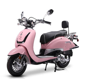 pink honda scooter