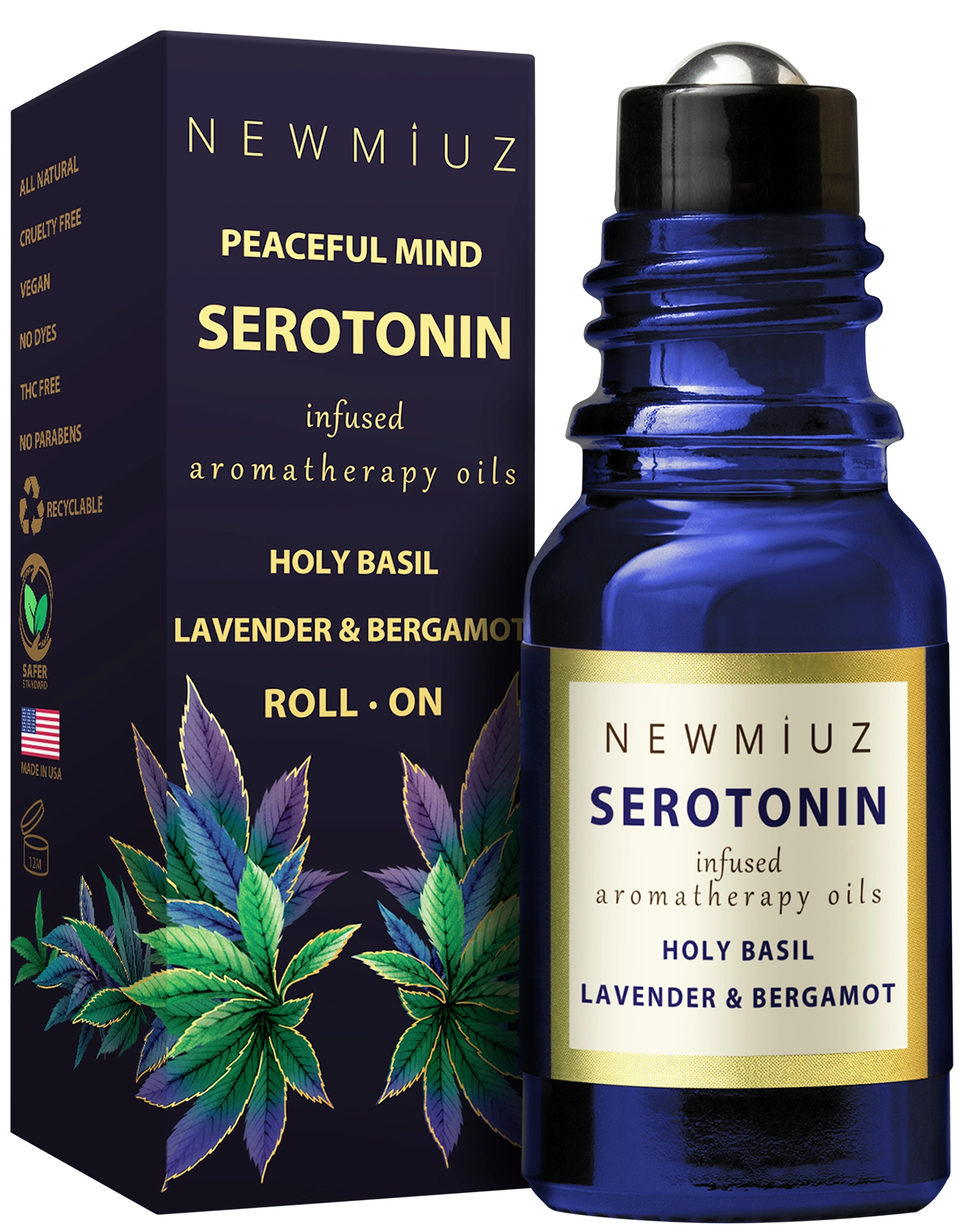 Peaceful Mind Serotonin Lavender Roll-on Essential Oil Blend