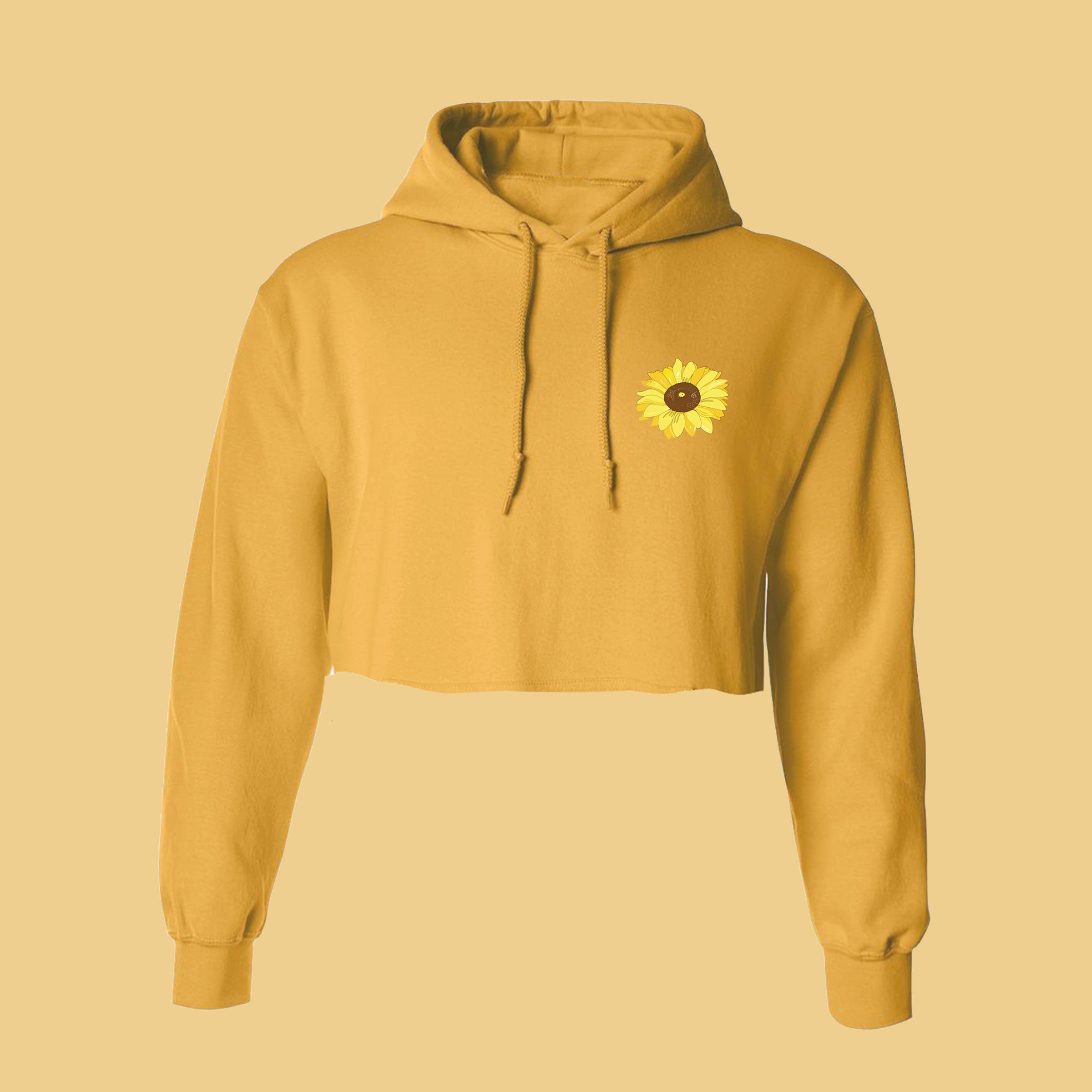 mustard crop hoodie