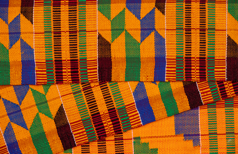 Kente cloth | Ade + Ayo | African Prints