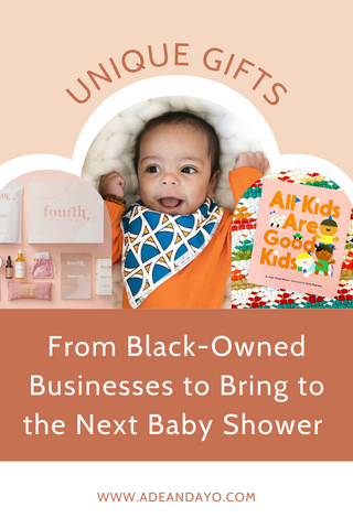 Best baby shower gifts from black owned business | Ade + ayo