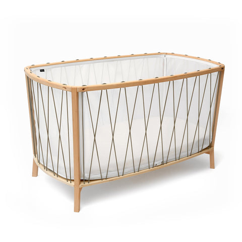 KIMI Baby Bed Hazelnut with Mattress