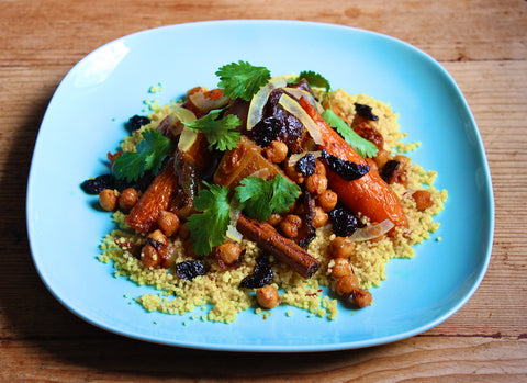 North African Spiced Winter Vegetable Couscous - African Recipes for Fall