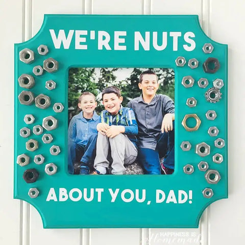 Nuts About You Frame | Easy Father's Day Crafts | Ade + Ayo